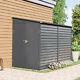 Metal Garden Shed 7x4.7ft Outdoor Storage Pent Roof Organizer Tools Box Shelter