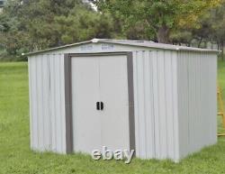 Metal Garden Shed 8X8ft BRAND NEW BOX (White)