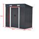Metal Garden Shed Apex/pent Roof Outdoor Storage House Tool Sheds With Free Base