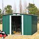 Metal Garden Shed Apex Roof 4 X 6 Ft Tool Storage House With Free Foundation