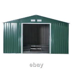 Metal Garden Shed Apex Roof 4 X 6 FT Tool Storage House with FREE Foundation