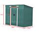Metal Garden Shed Apex Roof 5-size Storage House Tool Sheds With Free Foundation