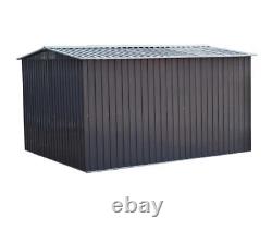 Metal Garden Shed Black 10x8ft Brand New Sealed Box