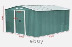 Metal Garden Shed Green12x10ft Brand New Sealed Box