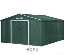 Metal Garden Shed Green12x10ft Brand New Sealed Box