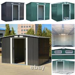 Metal Garden Shed Heavy Duty Storage Sheds 6 X 4, 8 X 4, 8 X 6, 10 X 8 With Base