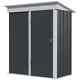 Metal Garden Shed, Outdoor Lean-to Shed For Tool Motor Bike, Storage