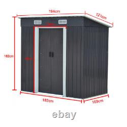 Metal Garden Shed Outdoor Storage 6 X 4, 8 X 4, 8 X 6, 10 X 8 Tool Sheds with Base