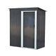 Metal Garden Shed Pent Roof Outdoor Tools Store Storage Small Shed