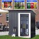 Metal Garden Shed Pent Roof Tool Bike Storage House Anthracite With Sliding Door