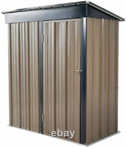 Metal Garden Shed Sheds Outdoor Storage Cabinet House Pent Roof 5 x 3ft Lockable