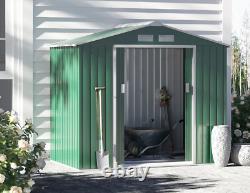 Metal Garden Shed Storage Heavy Duty Outdoor Sheds Box With Free Base Foundation