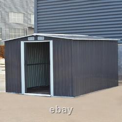 Metal Garden Shed Storage House With Free Base 8 X 10 FT