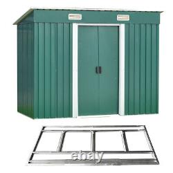 Metal Garden Shed Storage Sheds Heavy Duty Outdoor FREE Base Foundation