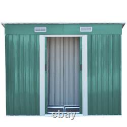 Metal Garden Shed Tool Storage Shed Heavy Duty Outdoor With Free Base Foundation