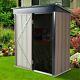 Metal Garden Shed Utility Tool Storage Box House 3x5ft, 4x6ft, 6x8ft
