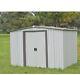 Metal Garden Shed White 8x8ft Brand New Sealed Box