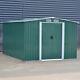 Metal Steel 10 X 8 Garden Shed Outdoor Storage Tool Sheds Building & Foundation