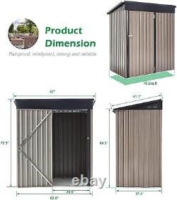 Metal Storage Shed Outdoor Tool Shed With Lockable Doors Garden Bike Shed