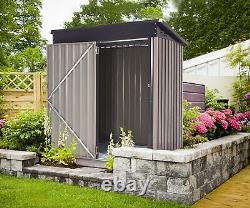 Metal Storage Shed Outdoor Tool Shed With Lockable Doors Garden Bike Shed
