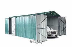 Metal garden shed outdoor storage garage car motorbike workshop 5x3m