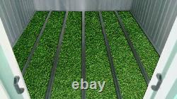 New Heavy Duty 8 X 6 Metal Garden Shed Storage Apex Roof FREE Base Framework