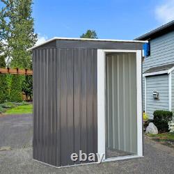 New Metal Garden Shed Storage Door Gabled/Pent Roof Free Base Foundation Outdoor