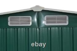 New Metal Garden Shed Storage Sheds Heavy Duty Outdoor With Free Base Foundation