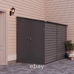Outdoor Bicycle Shed Bike Tool Storage House Galvanized Steel Garden Pent Roof
