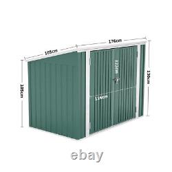 Outdoor Bicycle Shed Bike Tool Storage House Galvanized Steel Garden Pent Roof U