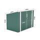 Outdoor Bicycle Shed Bike Tool Storage House Galvanized Steel Garden Pent Roof U