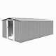 Outdoor Heavy Duty Galvanised Metal Garden Storage Shed Flat/apex Home Multisize