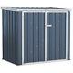 Outsunny 2-bin Steel Rubbish Storage Shed With Double Locking Doors, Openable Lid