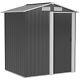 Outsunny 5ft X 4.3ft Outdoor Metal Storage Shed With Sliding Door Sloped Roof