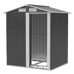 Outsunny 5ft x 4.3ft Outdoor Storage Shed with Sliding Door Sloped Roof
