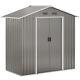 Outsunny 6.5x3.5ft Metal Garden Shed For Garden And Outdoor Storage, Grey