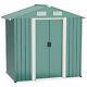Outsunny 6ft X 4ft Metal Shed Garden Shed With Double Door & Air Vents, Green