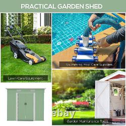 Outsunny 7 x 4ft Outdoor Garden Storage Shed for Backyard Patio Light Green