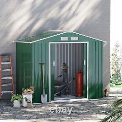 Outsunny Garden Shed Storage Unit withLocking Door Floor Foundation Vent Green