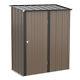 Outsunny Outdoor Storage Shed Steel Garden Shed With Lockable Door For Backyard