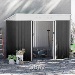 Outsunny Pend Garden Storage Shed with Sliding Door Ventilation Window Refurbished