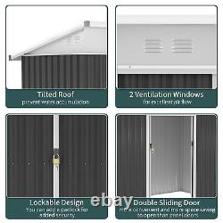 Outsunny Pend Garden Storage Shed with Sliding Door Ventilation Window Refurbished