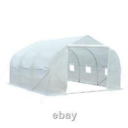 Outsunny Walk-in Tunnel Greenhouse Gardening Planting Shed Heavy Duty Warm House