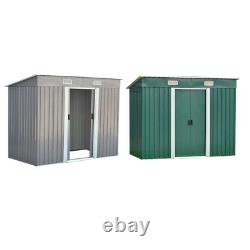 Panana Metal Garden Shed Storage Sheds Heavy Duty Outdoor Organiser4/6/8/10ft