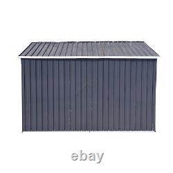 SPARE REPAIR Garden Shed Metal Apex 108FT Outdoor Storage Free Foundation Grey