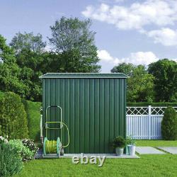 S/M/L Metal Garden Shed Green Outdoor Storage Steel Shelte Sheds Free Foundation
