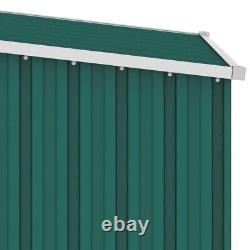 Small Metal Garden Shed Green Storage Tool Bike Utility Outdoor Pent Chest Box
