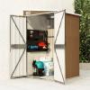 Wall-mounted Garden Shed Galvanised Steel Multi Colours Multi Sizes Vidaxl