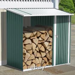 Wood Log Tools Storage Shed Galvanised Steel Cabinet Outdoor Store Equipment