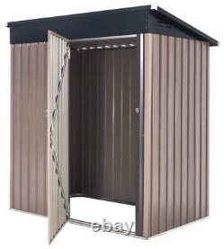 XL 5X6ft Garden Storage Metal Steel Shed outdoor lockable Bin Tool Pet Door